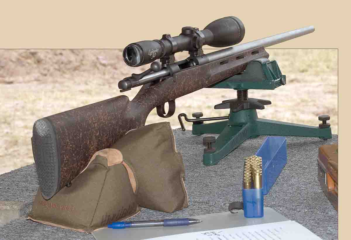 The Cooper .243 Winchester with a Pentax 4-16x scope was used to test accuracy.